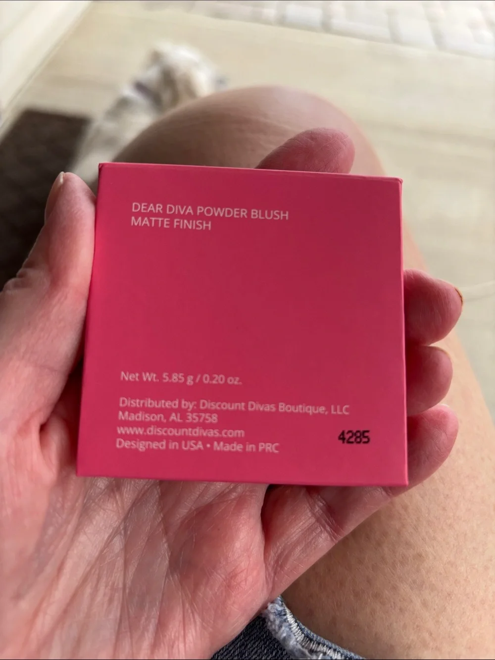 Dear Diva Powder Matte Blush Compact - Pink.